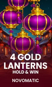 4 Gold Lanterns Hold & Win